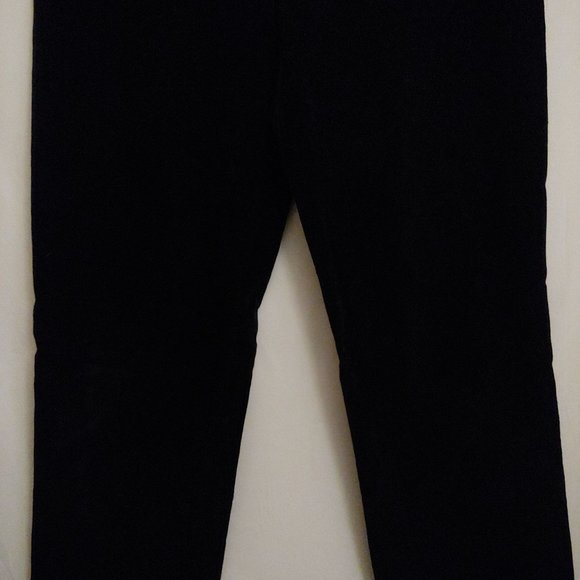 Blumarine Black Velvet Control High Waist Straight skinny Pants 38T - Picture 3 of 15